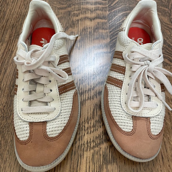 Adidas Wales Bonner White/Brown Samba Sneakers - Picture 4 of 5